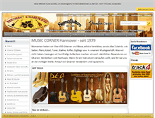 Tablet Screenshot of music-corner-hannover.de